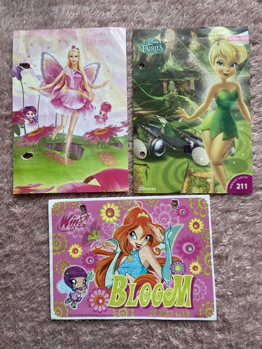 Karteczki Winx Barbie Tinkerbell Disney