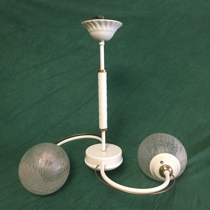 Стельова люстра на два плафони. Польща