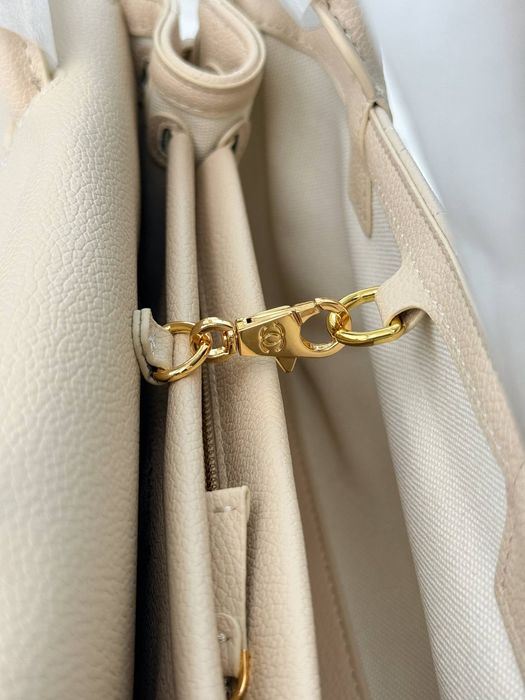 Сумка Chanel Top Handle Flap | кремова, біла