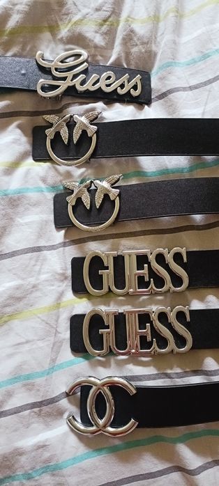 Paski damskie srebrne