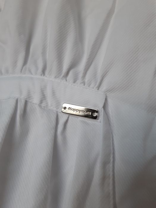 Biała koszula ciążowa r.M Happy mum - Delika shirt