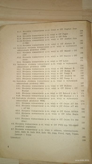 strojenie odbiorników telewizyjnych