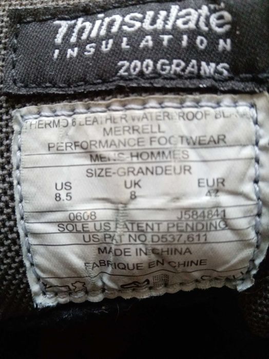 Трекінгові черевики Merrell Thermo6 чоловічі 42р