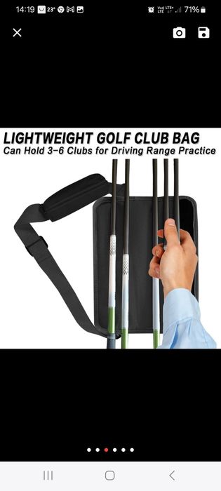 Mini torba golfowa na małe pole. Hit!