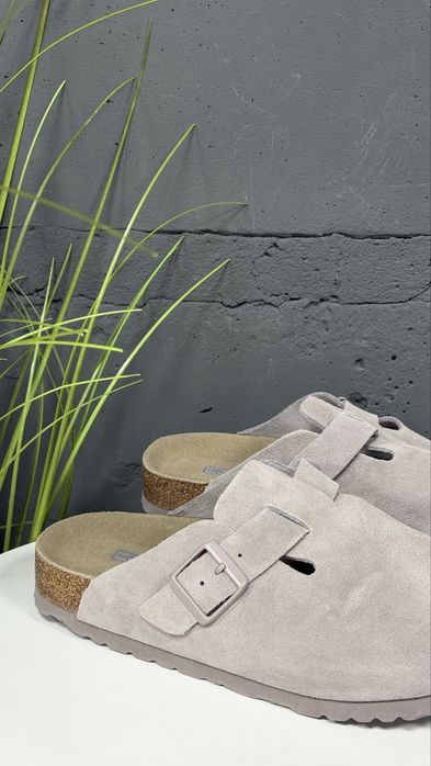Шльопанці клоги в стилі Birkenstock  жіночі унісекс шкіряні висока якість