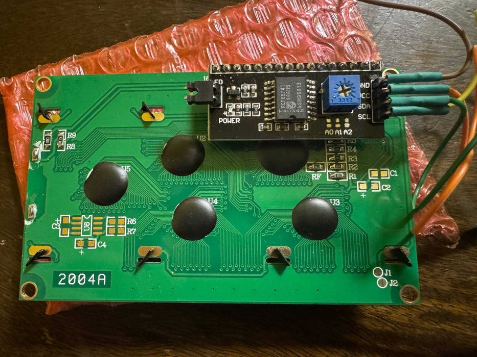 Arduino Nano V3 ATmega328P + LCD QC2004A 20x4 Blue + Провода