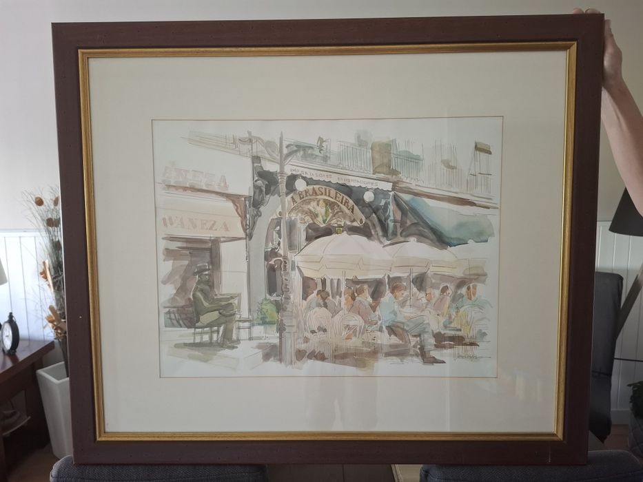 Quadro aquarela Chiado de Joao Roxo