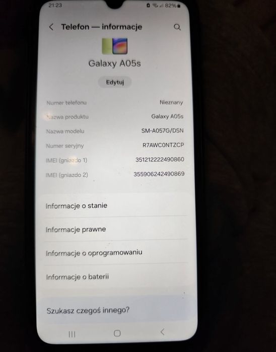 Sprzedam twlefon galaxy A05s