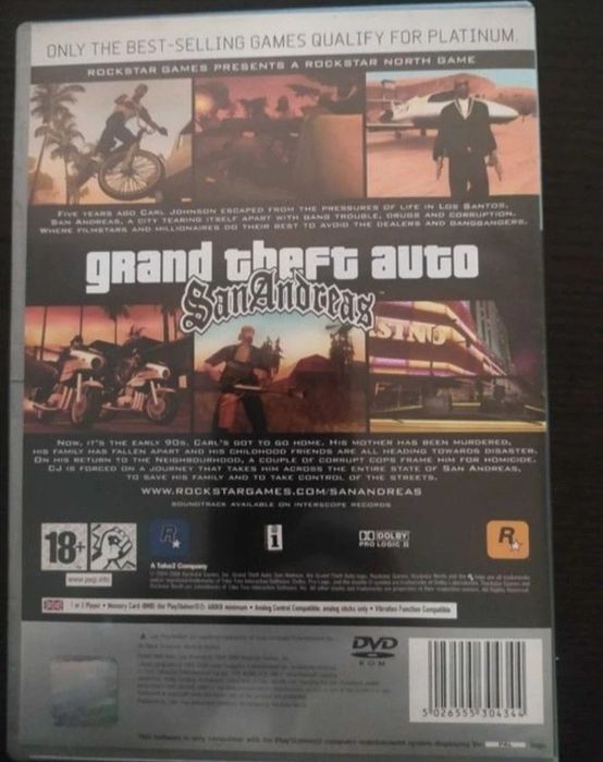 Grande Theft Auto:San Andreas (Platinum PlayStation 2)