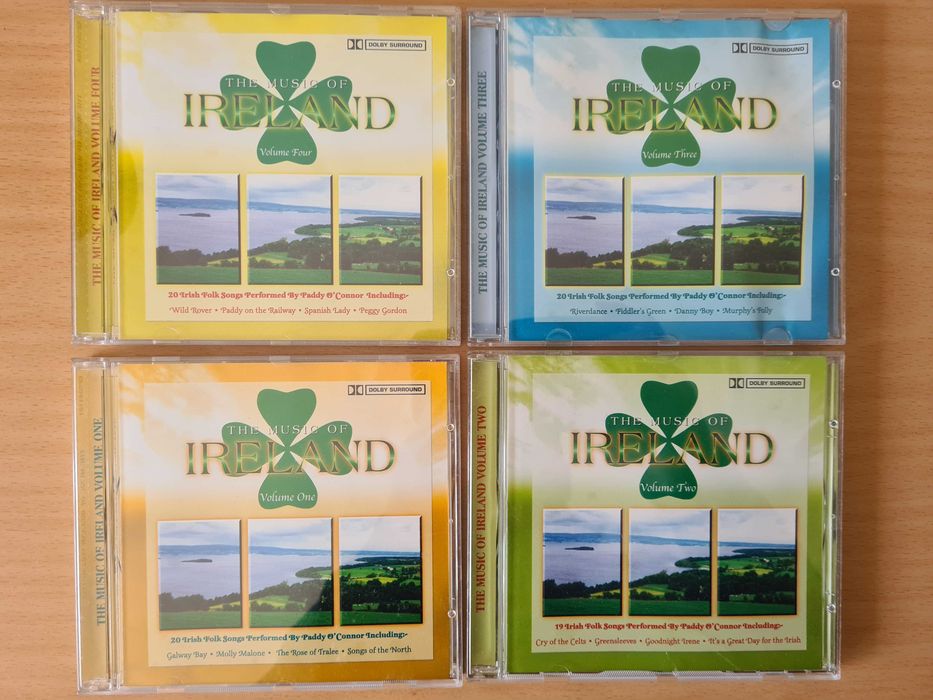 4 CDs audio da coleção "The Music of Ireland"