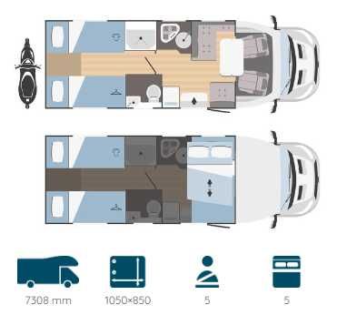 Camper Kamper wynajem - Rimor EVO 95/2