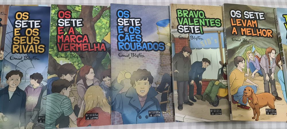 Coleção infantil "Os Sete". Novo