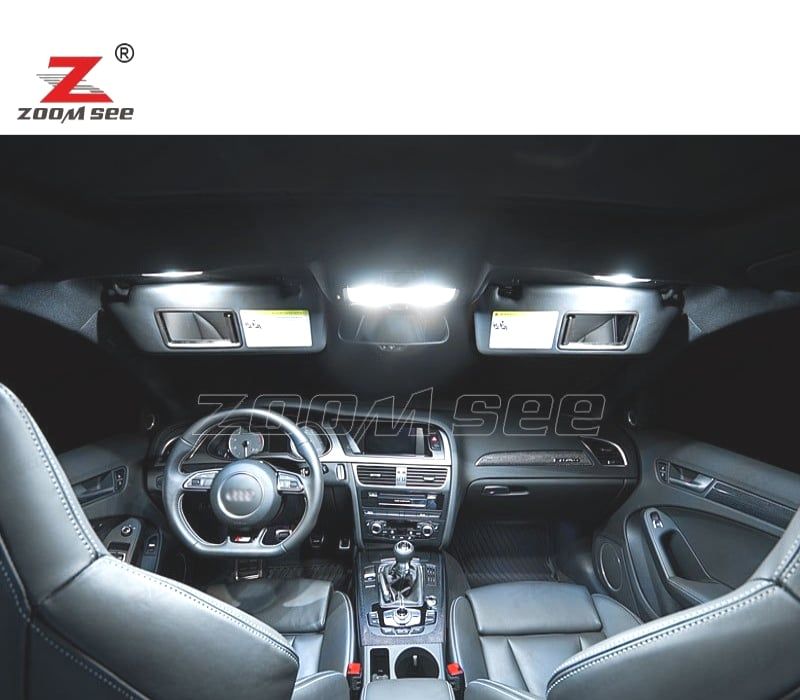 KIT COMPLETO DE 20 LÂMPADAS LED INTERIOR AUDI A4 S4 B8 QUATTRO AVANT