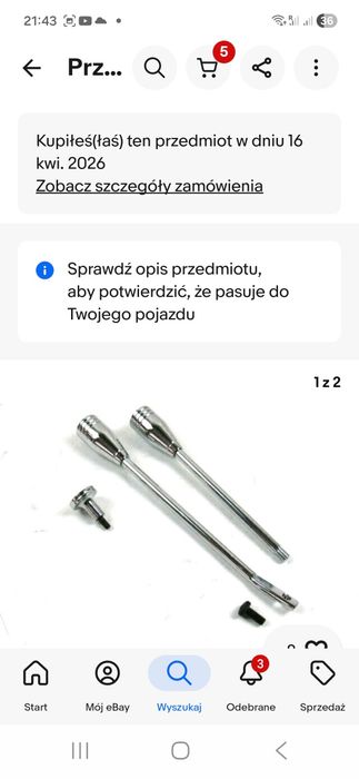Dźwignia kierunkowskazów kolumny kierownicy GM Alum., światła awaryjne, tempomat