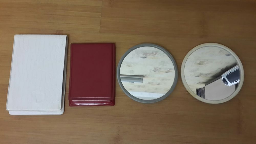 По догляду за зовнішністю.
Дзерзальця, бігуді, машинка для штопки панч