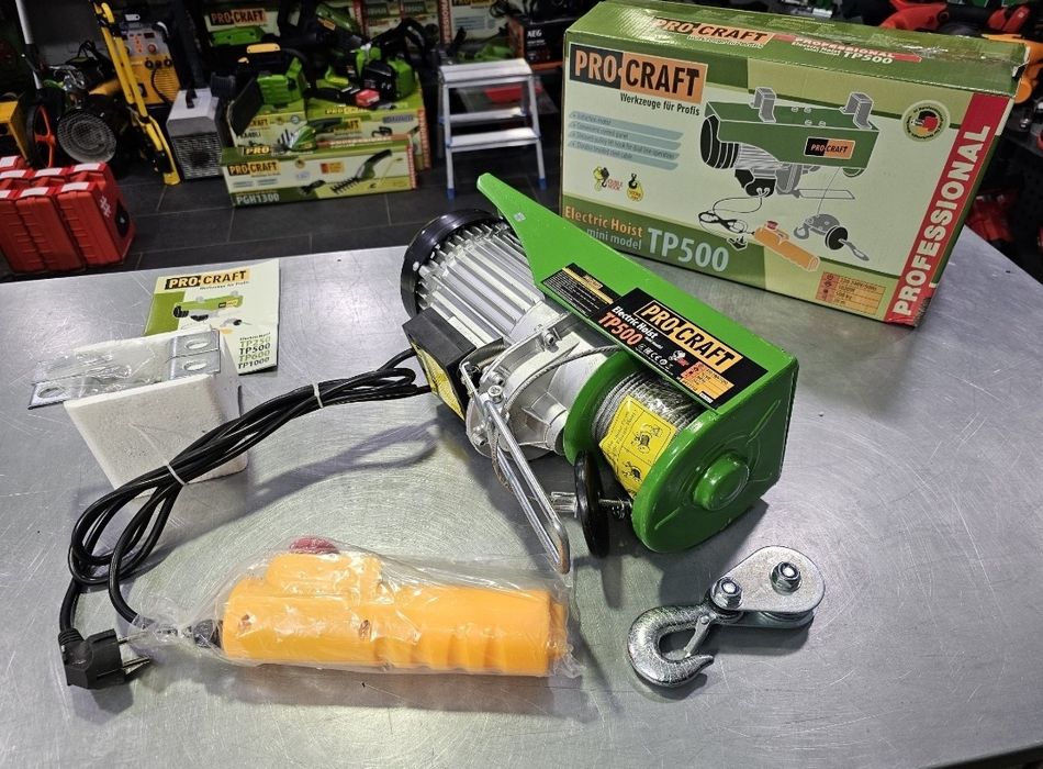 Подъемник Тельфер ProCraft TP500 Электрический 500кг 20м Гарантия 36м