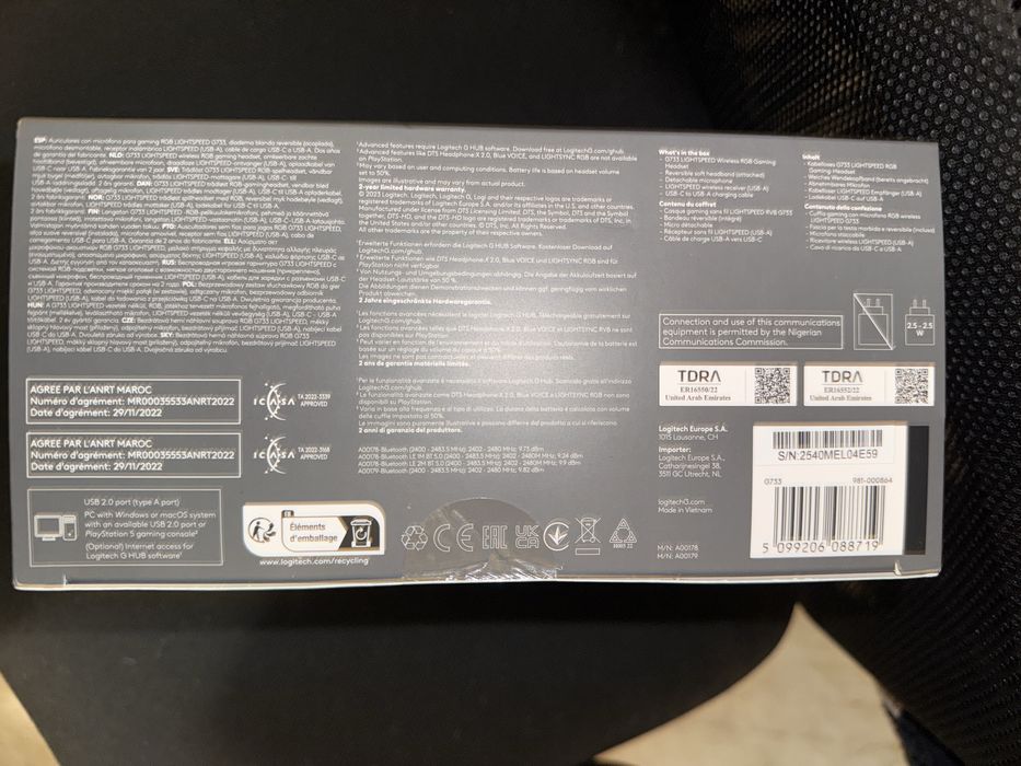 Навушники Logitech G733 Black