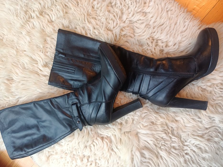 Kozaki Badura skóra naturalna