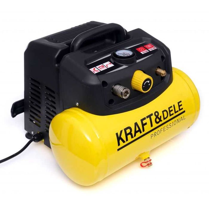 Kompresor bezolejowy 6l sprężarka powietrza 10B 1,5HP pompka