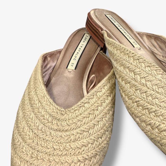 Mules de Ráfia Zara (tamanho 37)