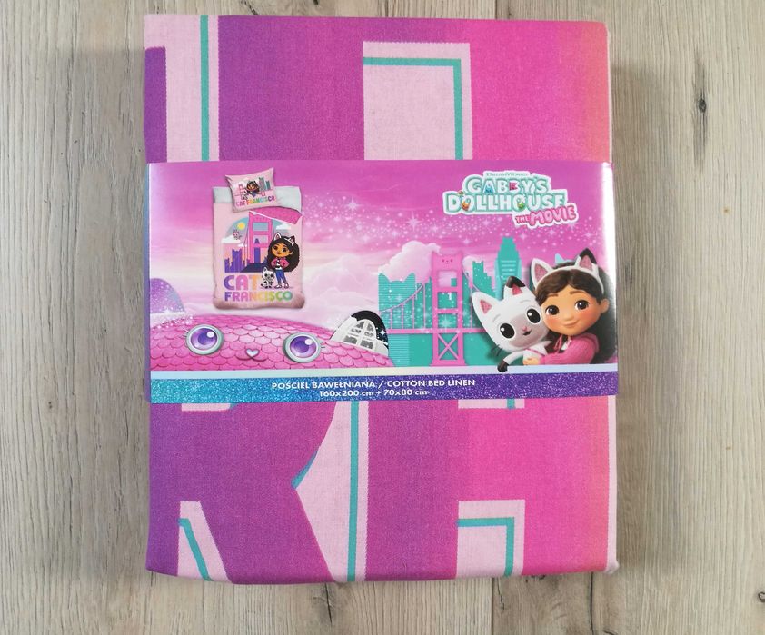 Nowy komplet bawełnianej dziecięcej pościeli GABI Dollhouse