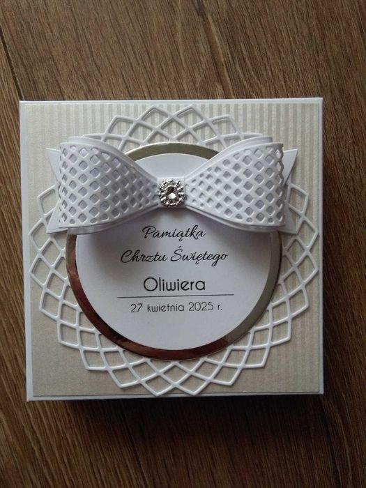 Kartka na Chrzest, chrzciny, exploding box, kartka eksplodująca