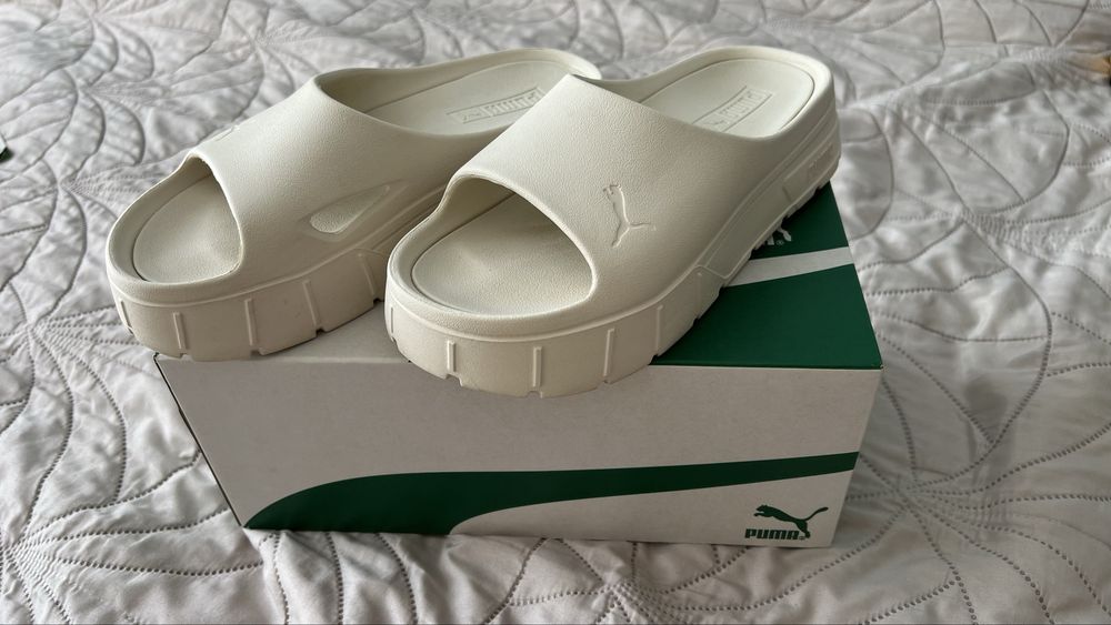 Шльопанці шльопки Puma mayze stack injex women ivory