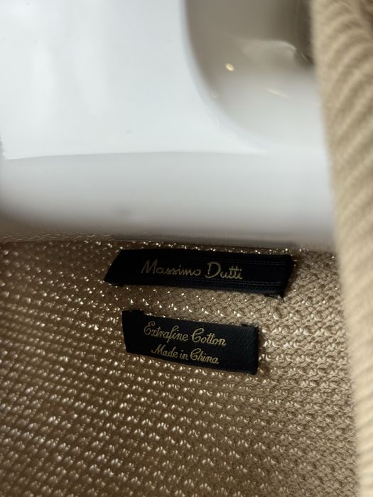 Zip Massimo Dutti вязаная кофта на молнии XL-XXL