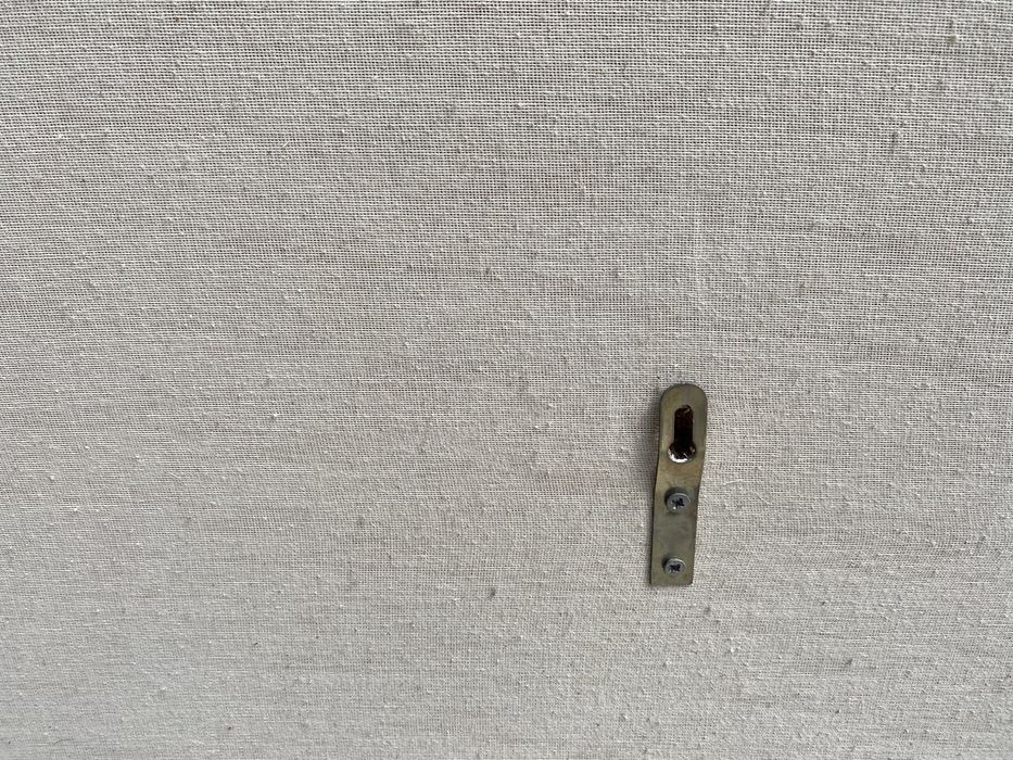 Cabeceira de Cama Individual Estofada - Azul e Branco (1 unidade)