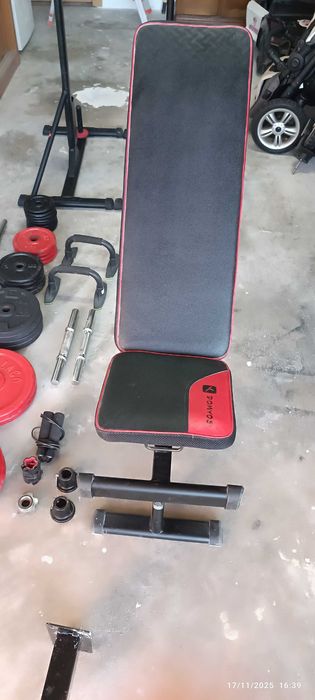 Musculação - ginásio em casa- com pouco uso