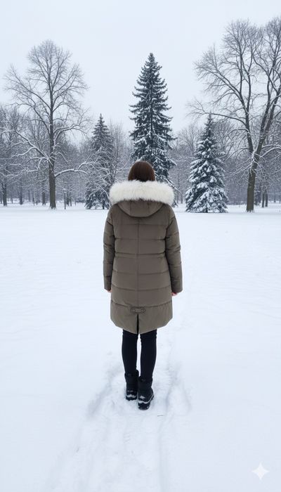 Женская зимняя  куртка пуховик парка