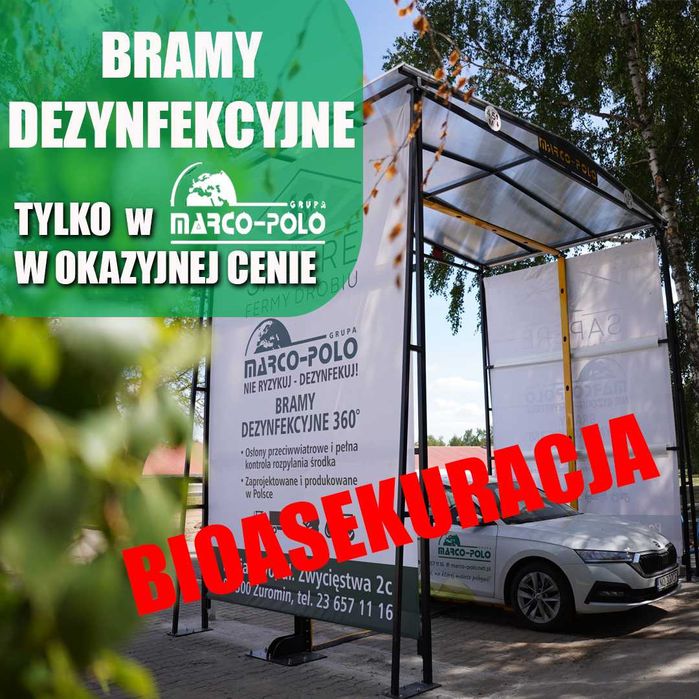 BRAMA bioasekuracyjna dezynfekcyjna ASF PTASIA GRYPA