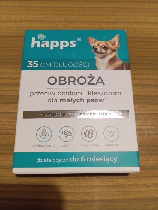 Obroża przeciw pchłom i kleszczom dla małych psów 2 szt.