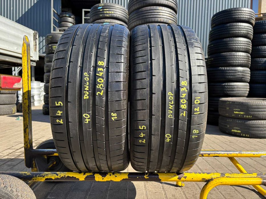 2X OPONY LETNIE 245/40ZR18 245/40R18 97Y Dunlop SP Sport MAXX RT2 XL RANT OCHRONNY 6.6MM 2020R SPRAWDZONE! #280438