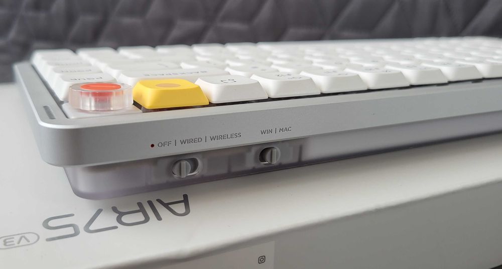 мех.клавіатура Nuphy Air75 v3(low\2.4G\BT\Knob\RGB\PBT\gasket)