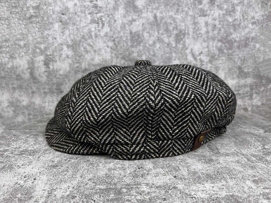 KASZKIET wełniany jodełka czapka bakerboy PEAKY BLINDERS kapelusz