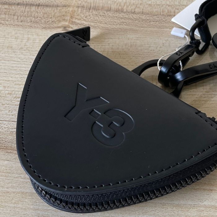 Шкіряний гаманець Y-3 Yohji Yamamoto Mini leather zippered coin purse