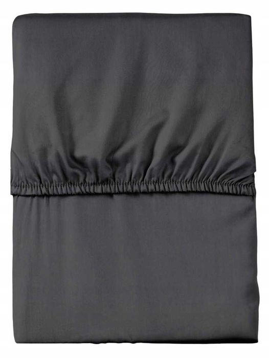 PRZEŚCIERADŁO z gumką 140X200 grafitowe gładkie