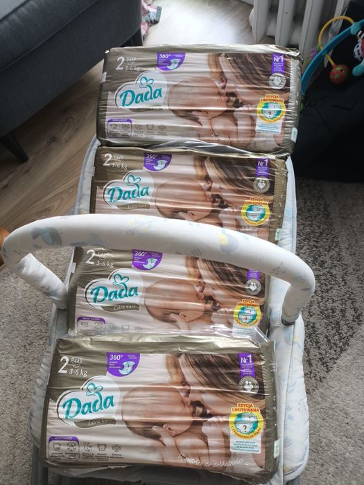 Pampersy Dada 2 -  4 paczki + 1 - 1 paczka