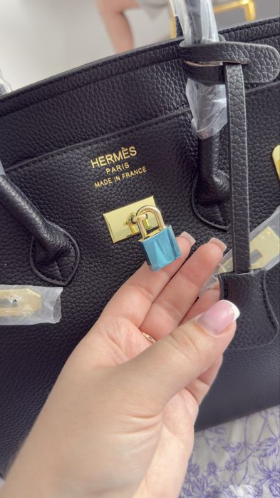 Велика чорна сумка birkin hermes
