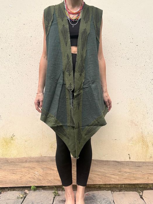 Kamizelka etno narzutka kimono