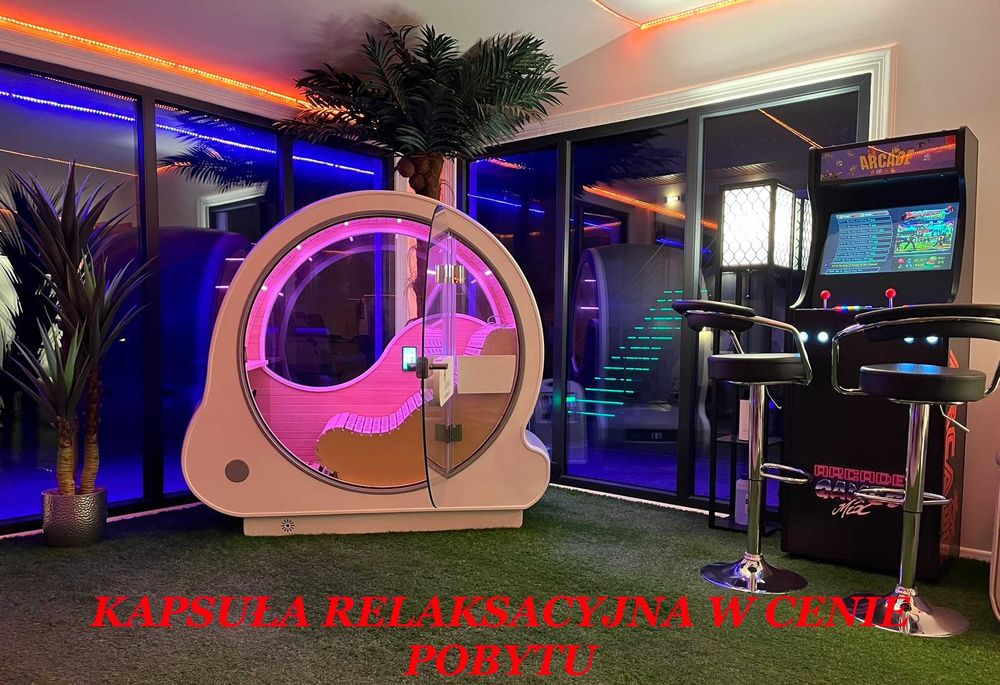 Domek Apartament Dwupoziomowy Love SPA Jacuzzi w pokoju Nastrojowy