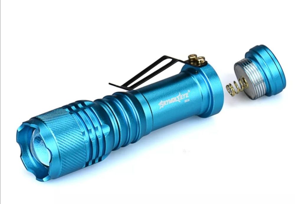 Lanterna Táctica Led Cree Sky Wolfeye - Ctt Grátis