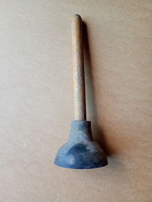 Stara przepychaczka przepychacz do rur zlewu PRL