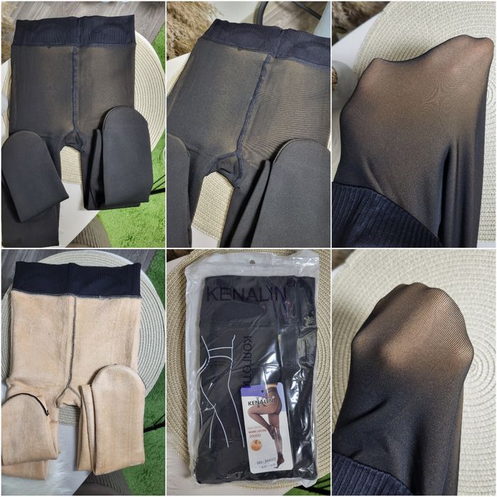 Колготки з імітацією, колготи утеплені, на хутрі, флісі, одна полоса