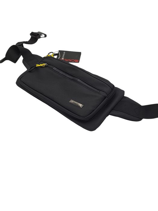 Saszetka męska nerka biodrówka czarna CAVALLI