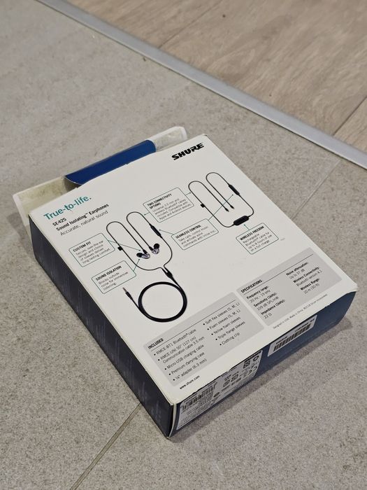 Дводрайверні навушники Shure SE425 з мікрофоном і Bluetooth