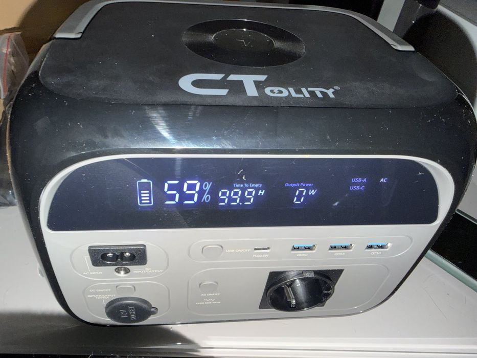 Зарядна станція, 1квт ємність 1000w LiFePO4 500w інвертор