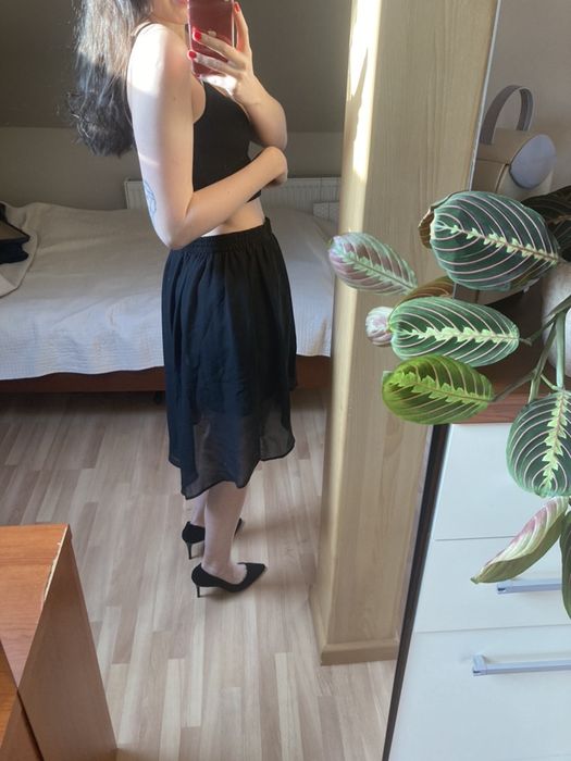 Spódnica szyfonowa Reserved czarna