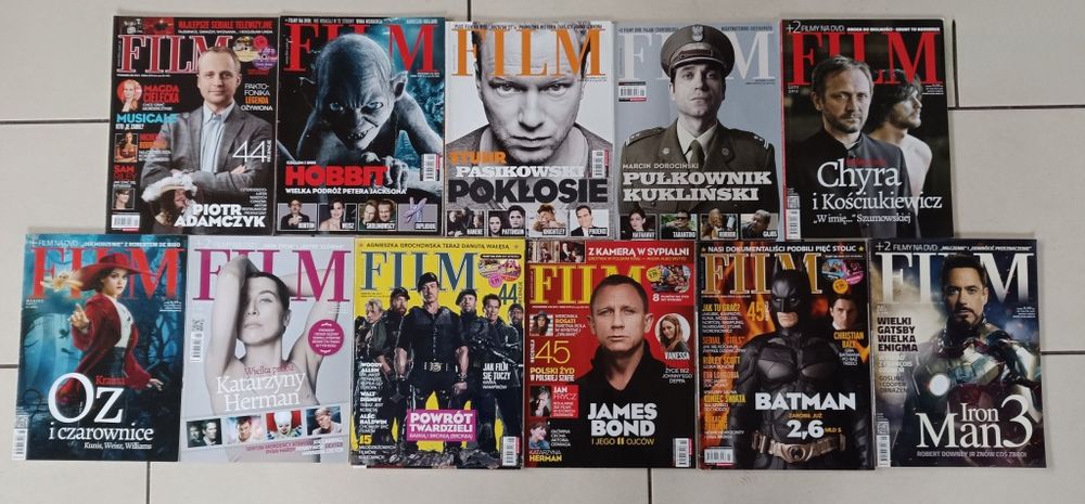 12 numerów czasopismo Film 2012 oraz 2013